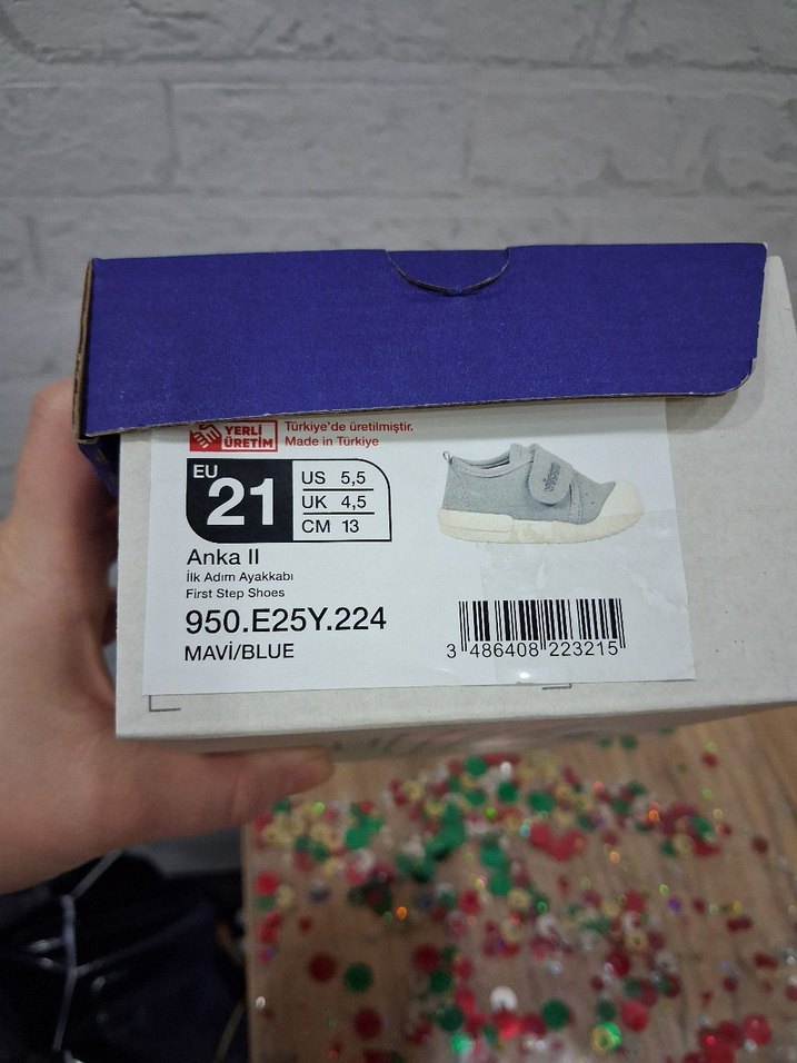 Erkek Bebek İlk Adım Ayakkabısı Mavi - Görsel 3