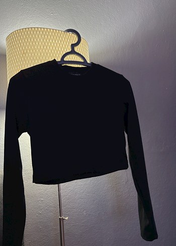 Kadin siyah crop