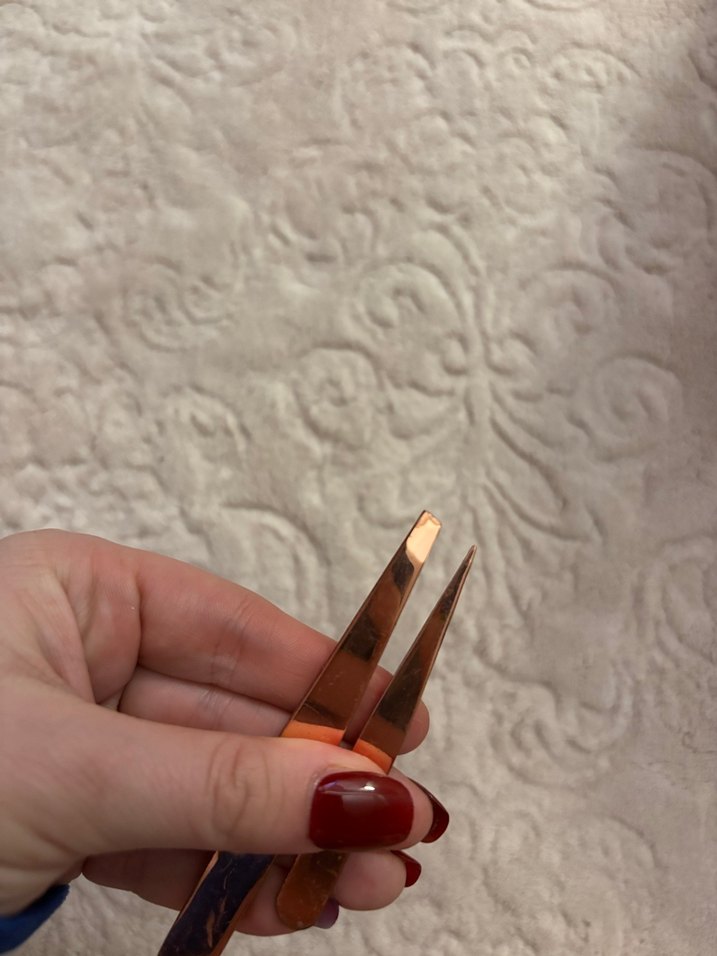 İnce uclu cimbiz  seti rose gold - Görsel 3