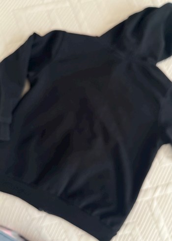 Erkek Çocuk Siyah Kapüşonlu Fermuarlı Sweatshirt - Görsel 3