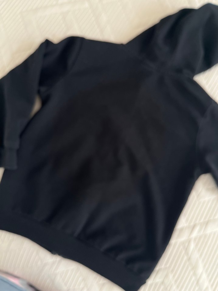 Erkek Çocuk Siyah Kapüşonlu Fermuarlı Sweatshirt - Görsel 3