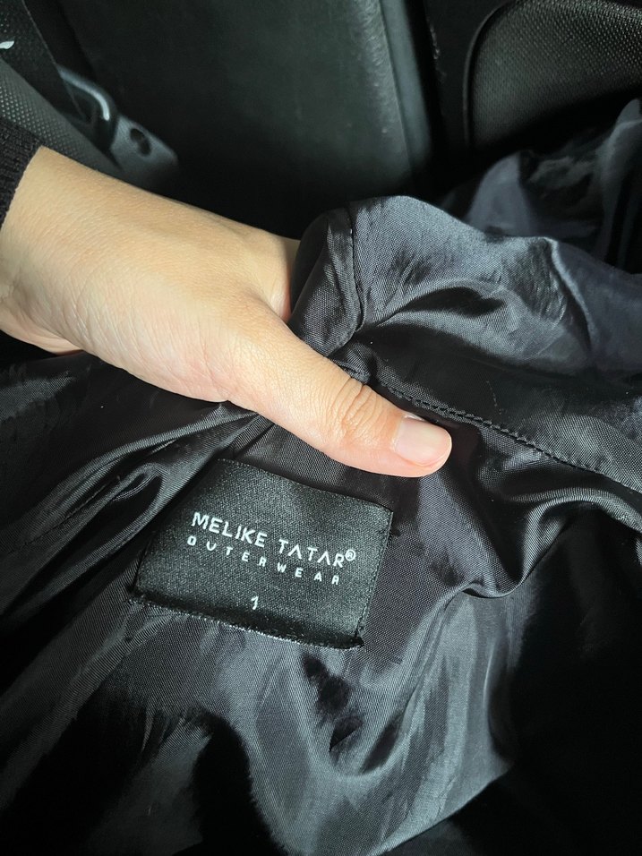 Siyah Uzun Kadın Yelek - Görsel 4