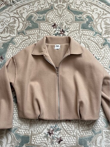 m Beden camel Renk Zara bomber ceket