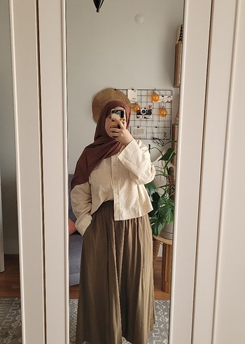 Uzun Tensel Kumaş etek - Görsel 3