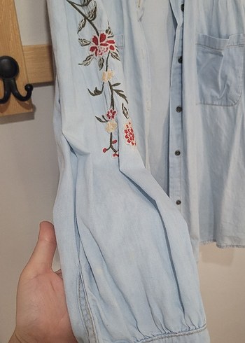 Hooopstore DENİM NAKIŞLI GÖMLEK MANUKA FAHHAR MİNİK TERZİ - Görsel 6