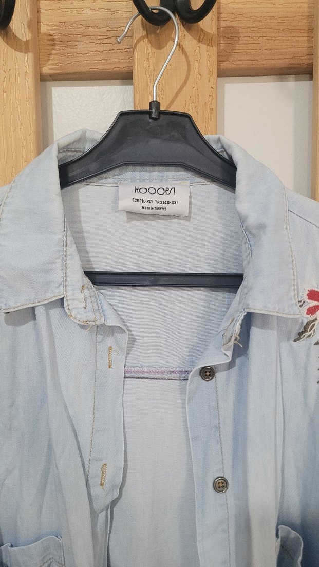 Hooopstore DENİM NAKIŞLI GÖMLEK MANUKA FAHHAR MİNİK TERZİ - Görsel 4