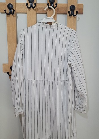 LC WAİKİKİ MODEST ELBİSE Gri Çizgili Uzun Kollu - Görsel 6