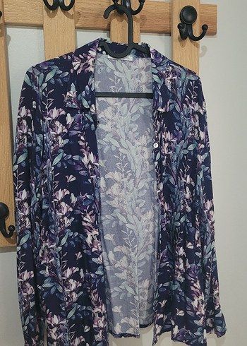 Bella maison GÖMLEK L BEDEN Mor Çiçek Desenli manuka touche - Görsel 6