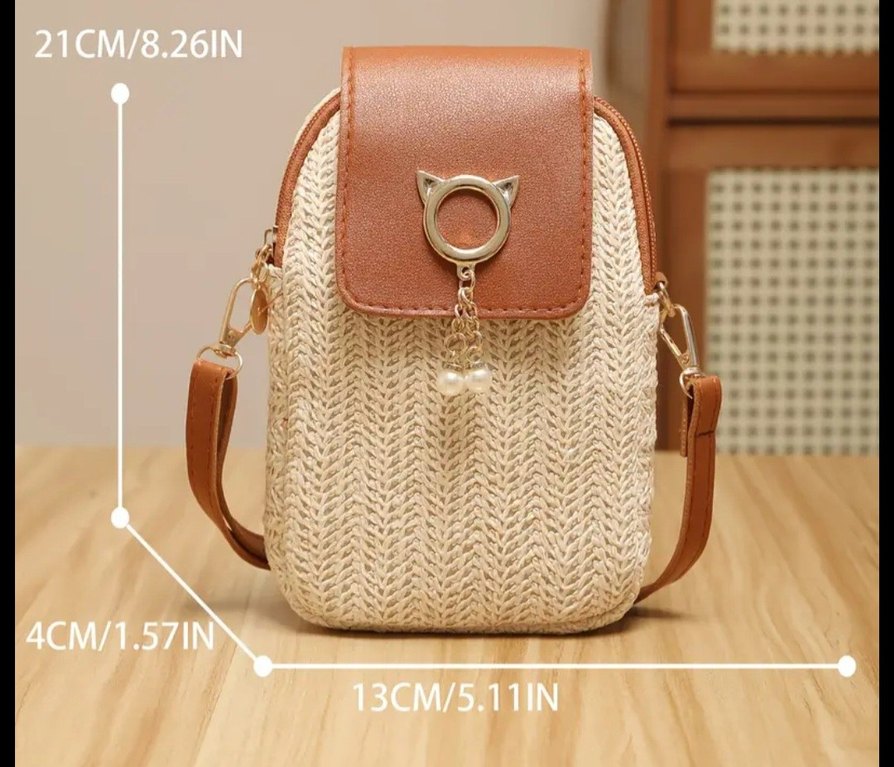 Bej Bohem Tarz Kadın Omuz Çantası TEMU TRENDYOL MANGO - Görsel 3