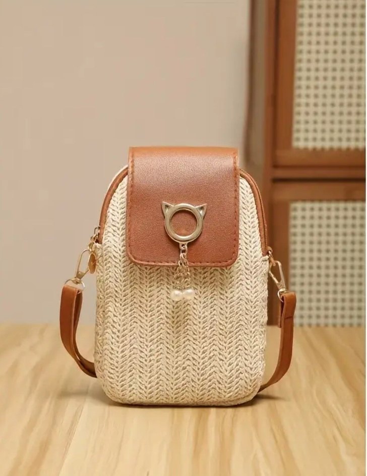 Bej Bohem Tarz Kadın Omuz Çantası TEMU TRENDYOL MANGO - Görsel 2