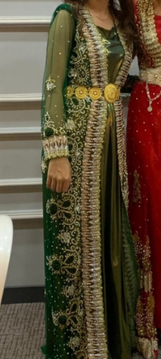 Boncuk İşlemeli Uzun Kol kadın yöresel fistan - Görsel 2