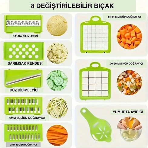 Diğer 16 PARÇA DOĞRAYICI SET