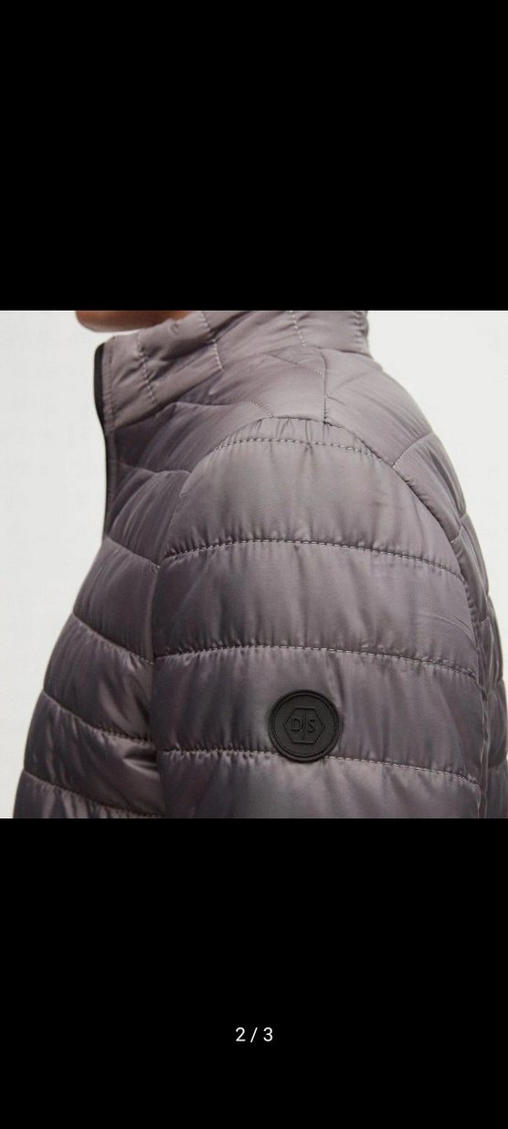 D'S DAMAT gri renk şişme mont - Görsel 3