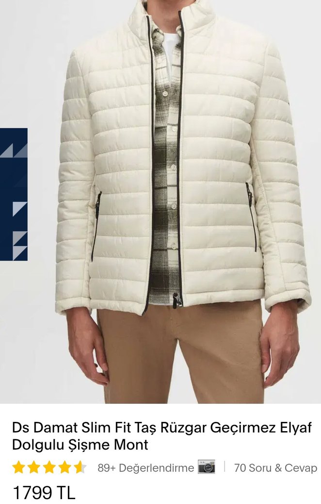 D'S Damat şişme mont sıfır kutusunda - Görsel 3