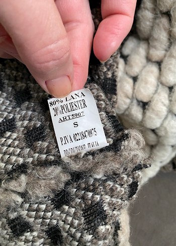 s Beden gri Renk İspanya dan yun hirka