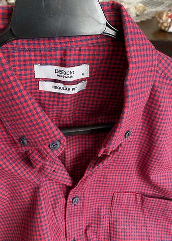 Bordo Erkek Uzun Kollu Düğmeli Gömlek - Görsel 8