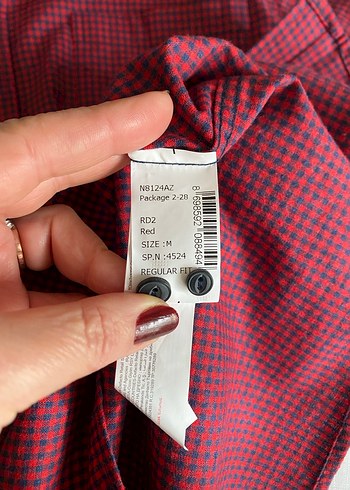 Bordo Erkek Uzun Kollu Düğmeli Gömlek - Görsel 7