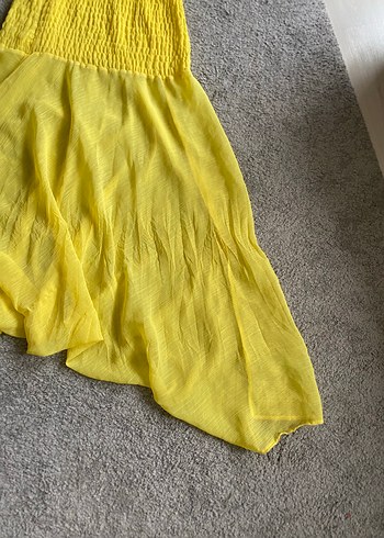 Sarı Bohem  salvar straplez - Görsel 3