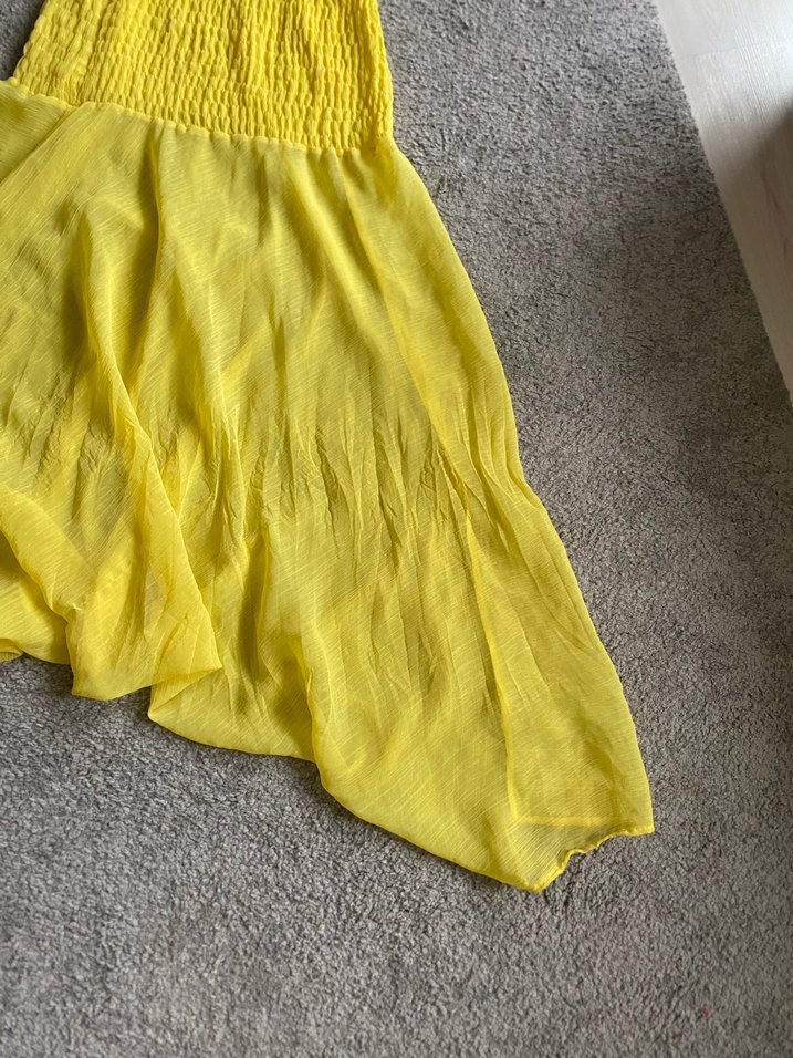 Sarı Bohem  salvar straplez - Görsel 3