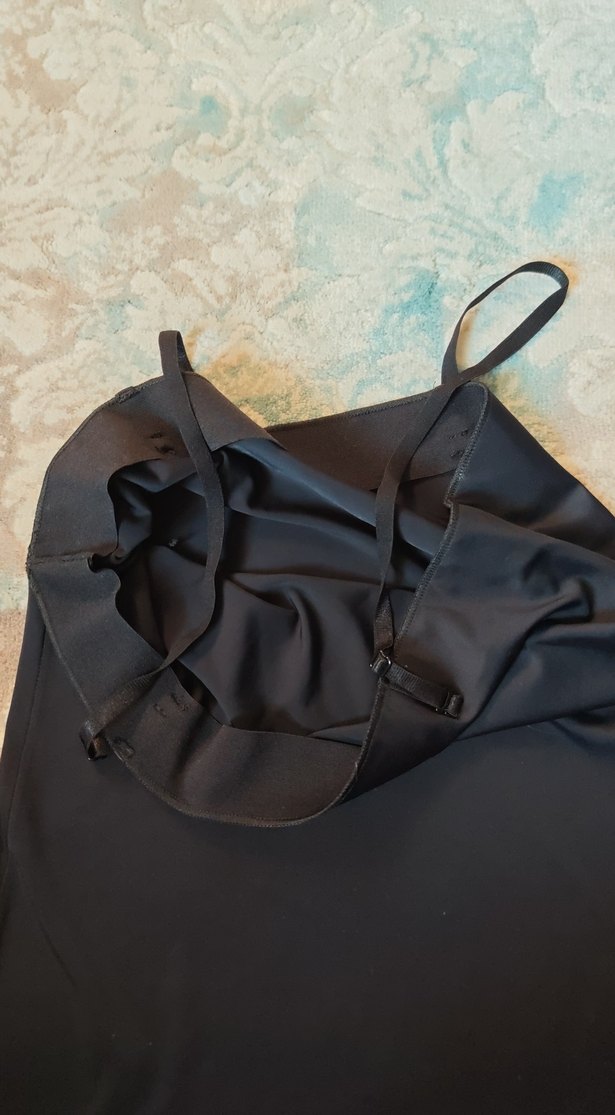 Siyah jüpon askılı /straplez - Görsel 2