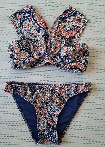 Calzedonia Desenli Kelebek Askılı Bikini Takımı