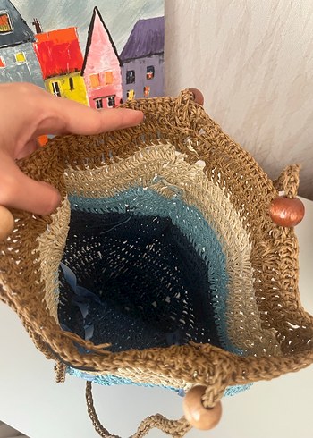 Bohem Örgü Kadın Çanta - Görsel 2