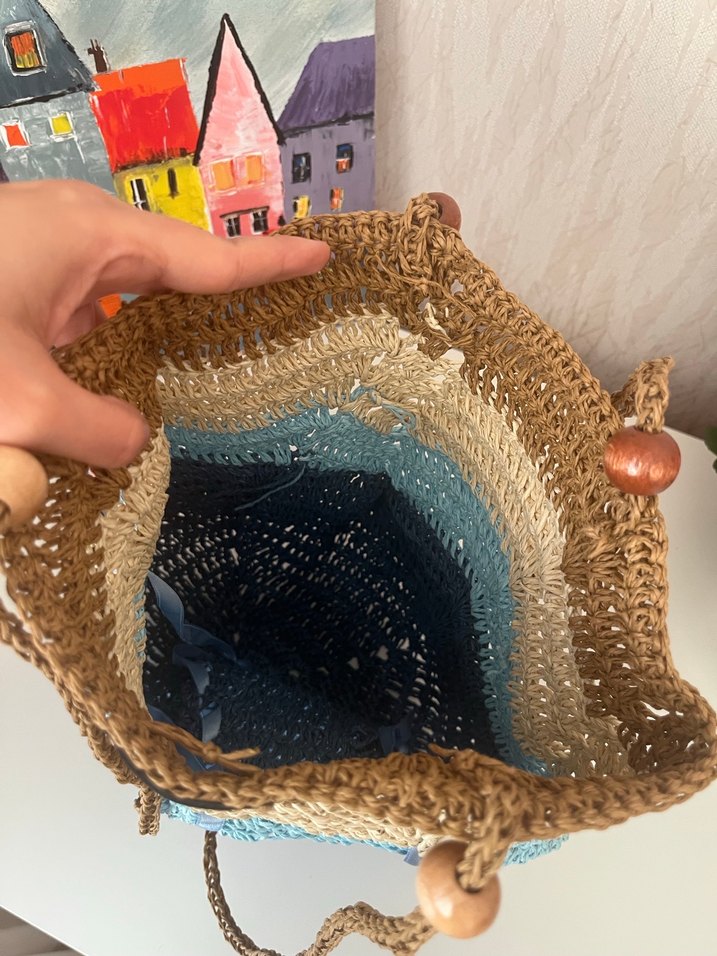 Bohem Örgü Kadın Çanta - Görsel 2