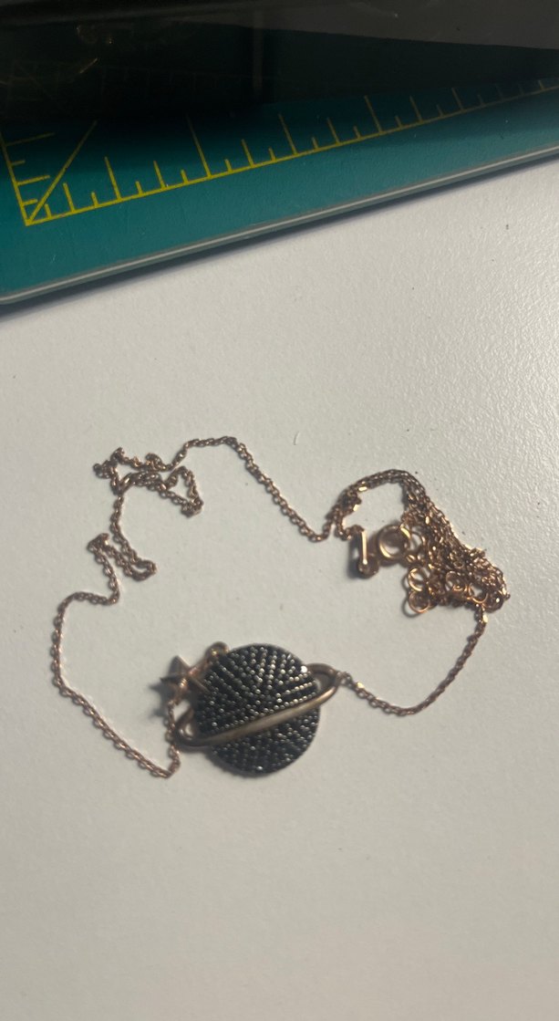 Gezegenli. Gümüş kolye - Görsel 2