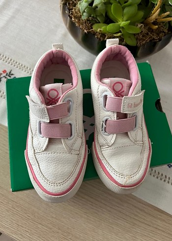 25 Beden Kız Çocuk Pembe Cırt Cırtlı Spor Ayakkabı