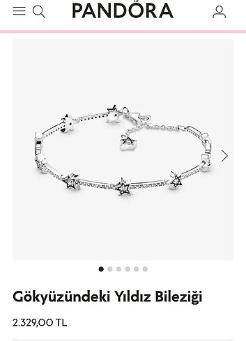 Pandora gökyüzündeki yıldız bileklik stargirl