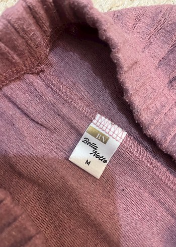 Pembe Rahat Uzun Kollu Midi Pijama Takımı - Görsel 9