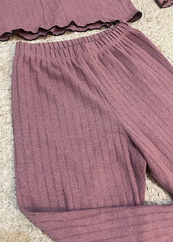 Pembe Rahat Uzun Kollu Midi Pijama Takımı - Görsel 6