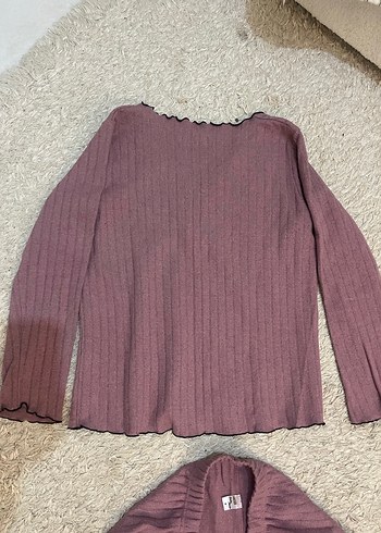 Pembe Rahat Uzun Kollu Midi Pijama Takımı - Görsel 7