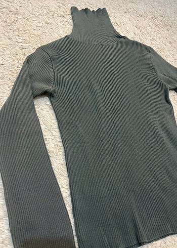 Yeşil Balıkçı Yaka Kazak - Görsel 3