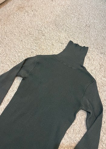 Yeşil Balıkçı Yaka Kazak - Görsel 2