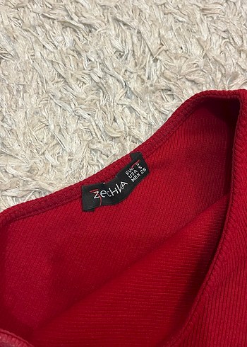 Bordo Tek Kollu Bluz - Görsel 3