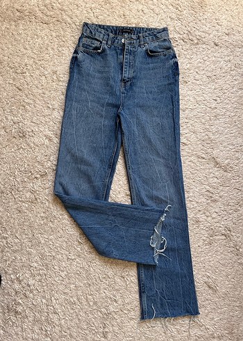 Mavi Normal Kesim Kadın Kot Pantolon - Görsel 2