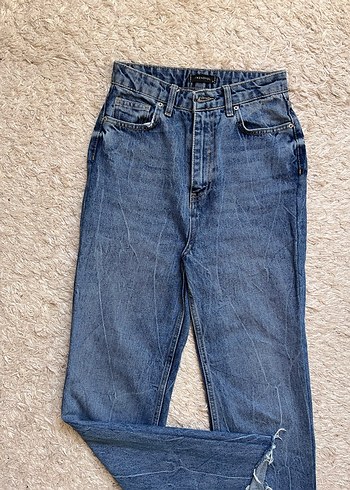 Mavi Normal Kesim Kadın Kot Pantolon - Görsel 6