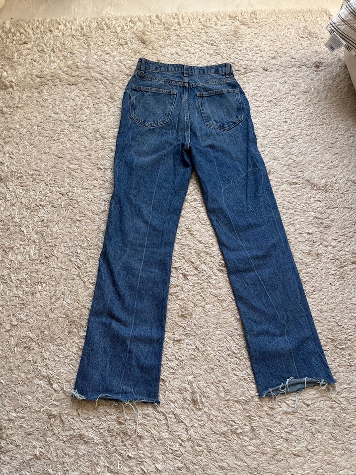 Mavi Normal Kesim Kadın Kot Pantolon - Görsel 4