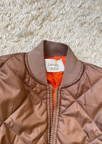 Kahverengi Fermuarlı Bomber  Mont - Görsel 5