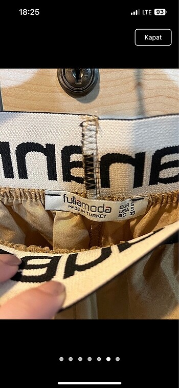 s Beden camel Renk Paraşüt kumaş pantolon