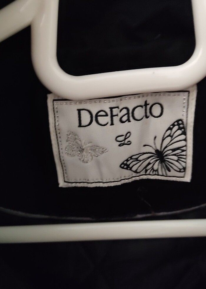 Uzun siyah çok şık bir mont - Görsel 2