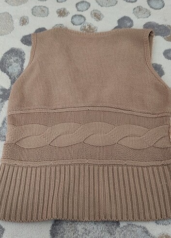 Peluş kürklü yelek - Görsel 4