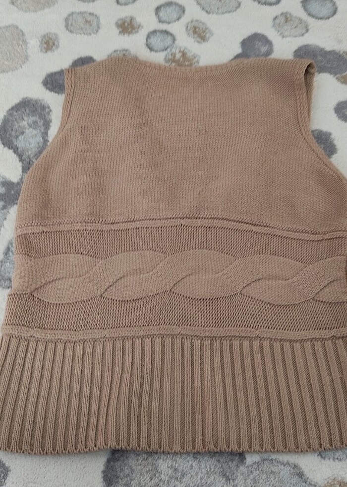 Peluş kürklü yelek - Görsel 4