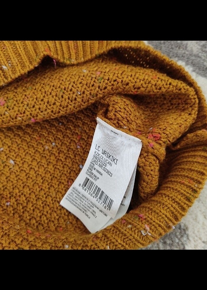 Hardal sarisı kazak - Görsel 3