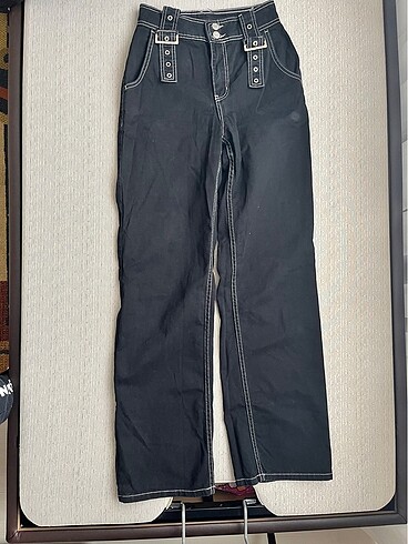 xs Beden siyah Renk Jean kot