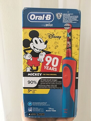 Braun Braun Oral B Disney Mickey Mouse şarjlı diş fırçası (sıfır )
