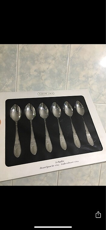 Beden Madame Coco Le Papillon Tatlı Kaşığı Seti(sıfır )