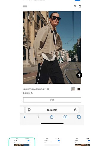 Zara Bej Kisa Trenckot