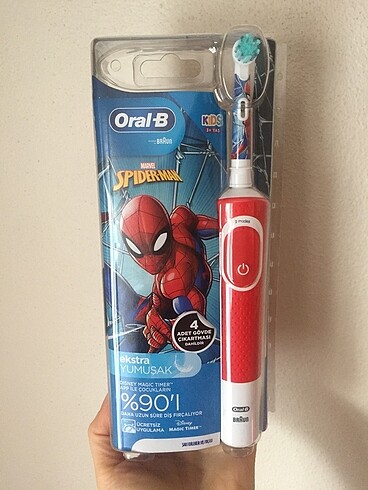Oral-B Braun Oral B Spiderman çocuk şarjlı diş fırçası
